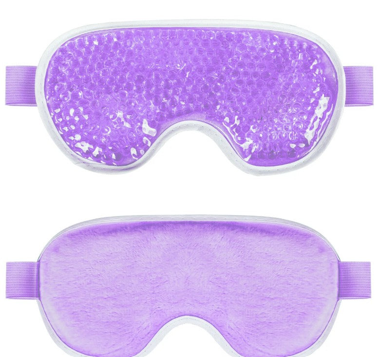 Lulani Gel Eye Mask - Purple variant front and back view