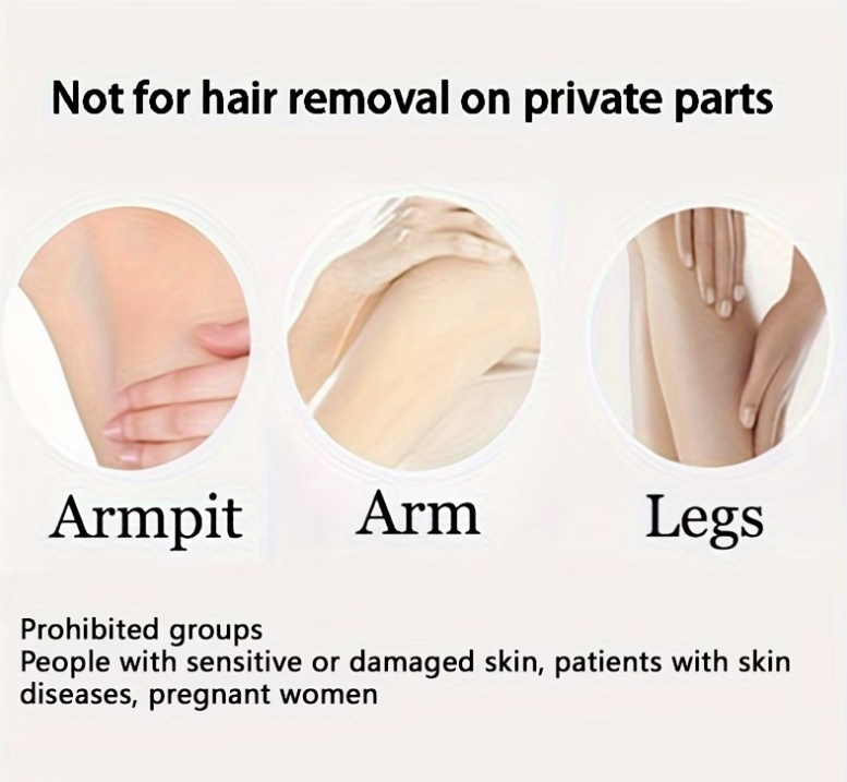 Crystal hair remover suitable areas - arms, armpits, legs
