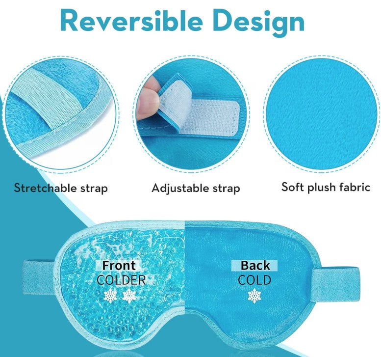 Lulani Gel Eye Mask - Reversible design features