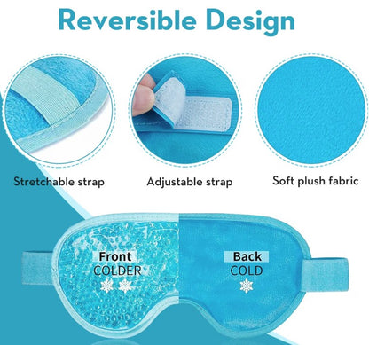 Lulani Gel Eye Mask - Reversible design features