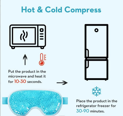 Lulani Gel Eye Mask - Hot and cold compress instructions